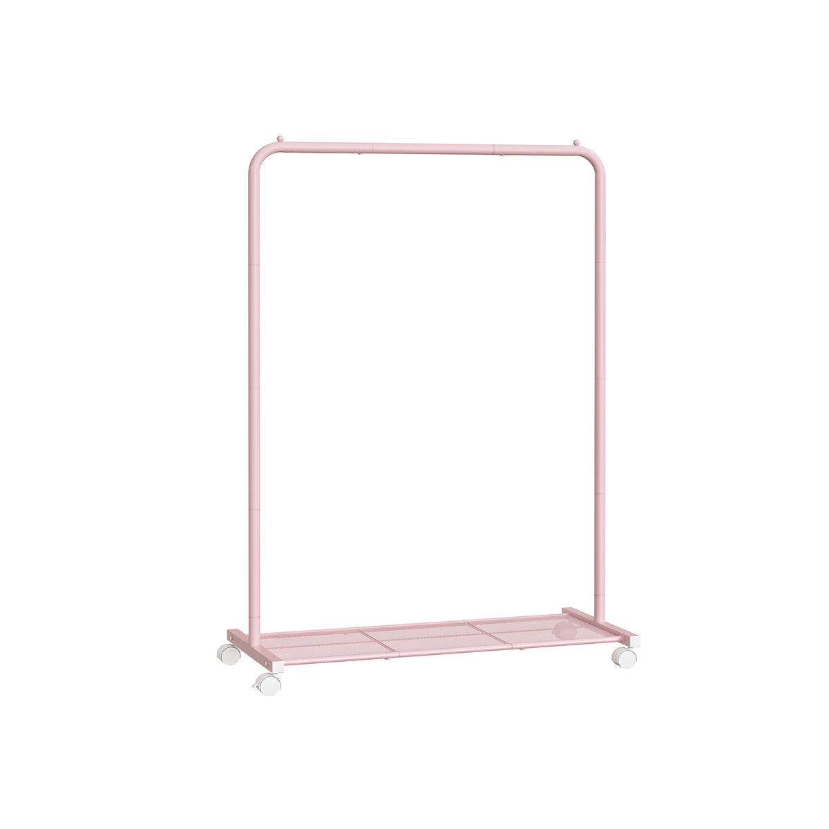 Kledingrek op Wielen met Roosterplank, 40,5 x 91 x 158 cm