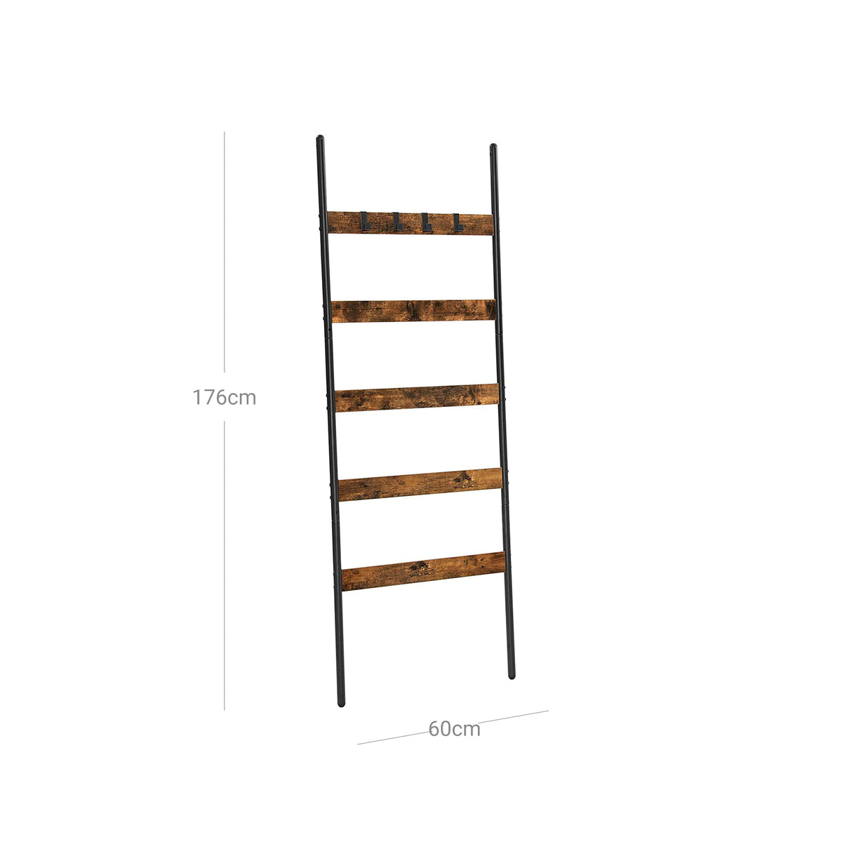 Handdoekladder met 5 Sporten, 65 cm Breed