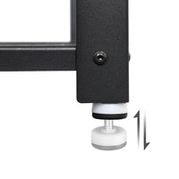 Bartafel met Robuust Metalen Frame en Houtlook, 120 x 60 x 90 cm