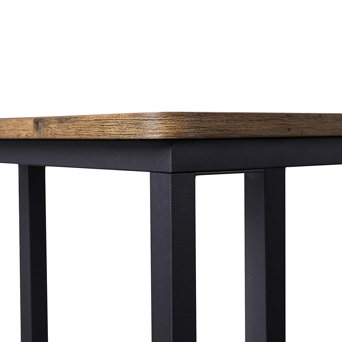 Bijzettafel op Wielen met Metalen Frame en Onderplank