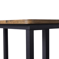 Bijzettafel op Wielen met Metalen Frame en Onderplank