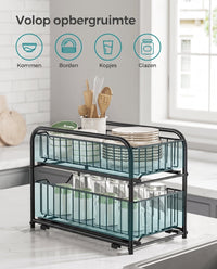 Stapelbare Keukenorganizer met 2 Uittrekbare Lades