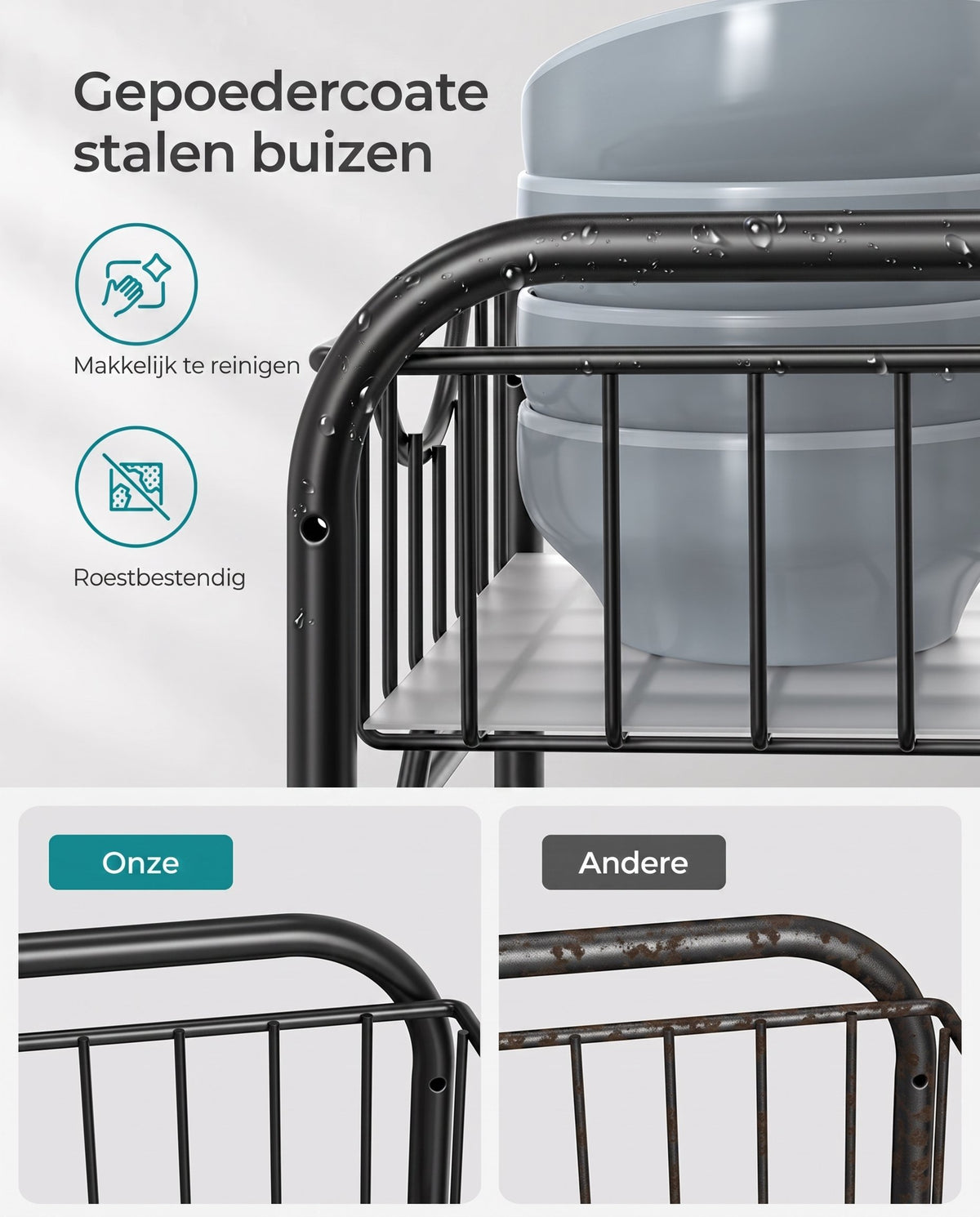 Stapelbare Keukenorganizer met 2 Uittrekbare Lades