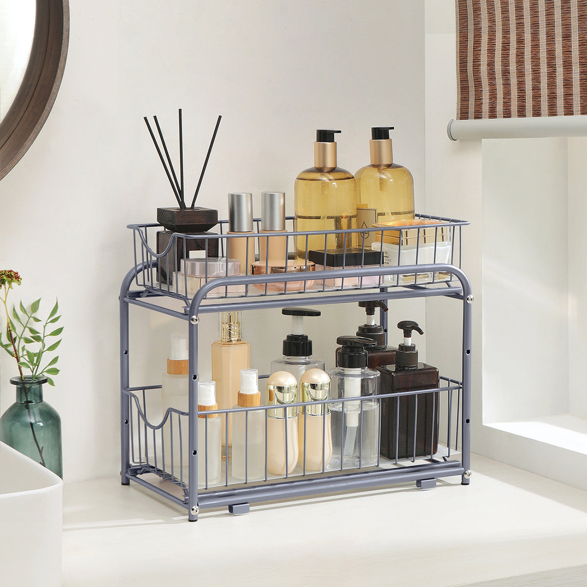 Stapelbare Keukenorganizer met 2 Uittrekbare Lades