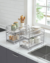 Stapelbare Keukenorganizer met 2 Uittrekbare Lades