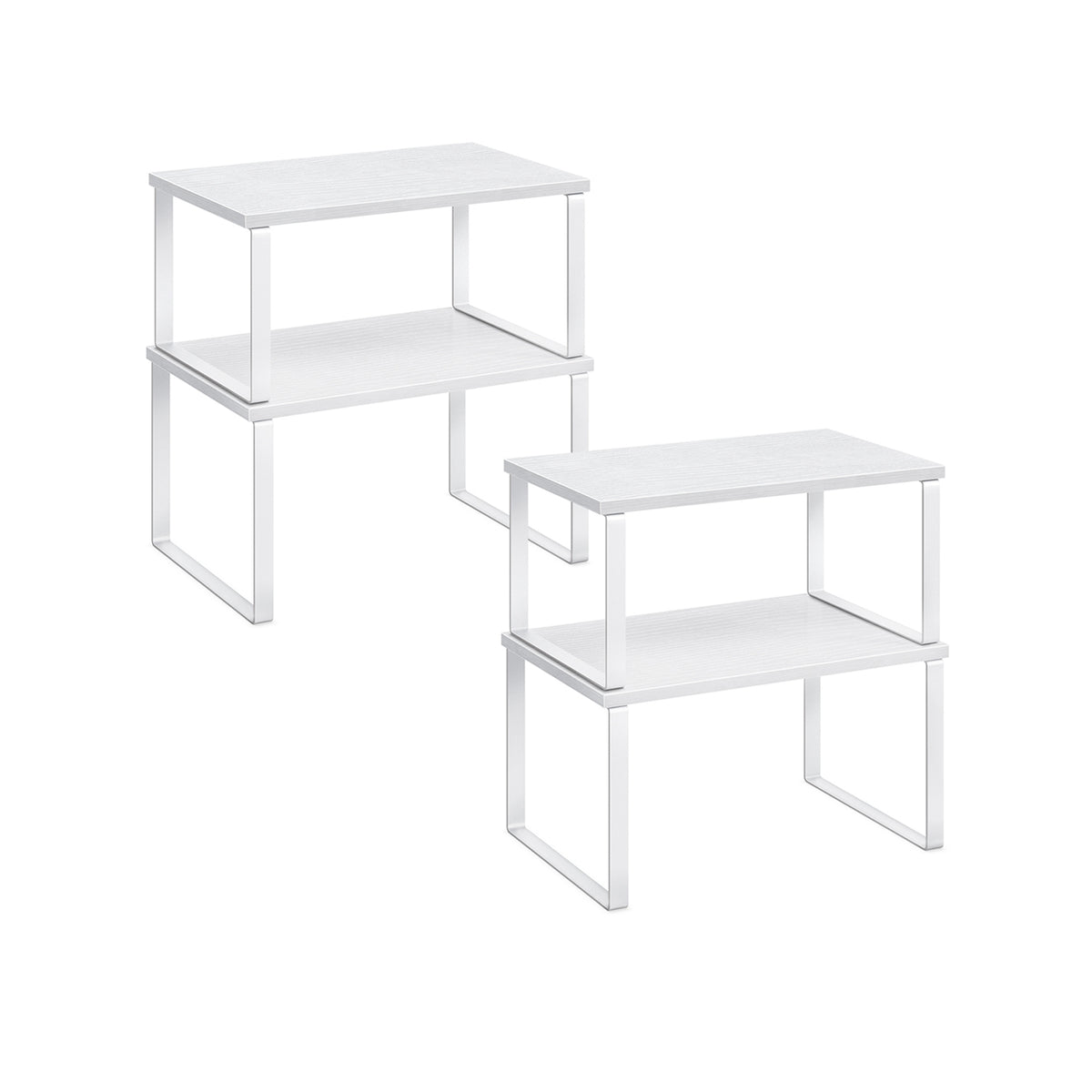 Stapelbare Keukenplank met Metalen Frame, Set van 4