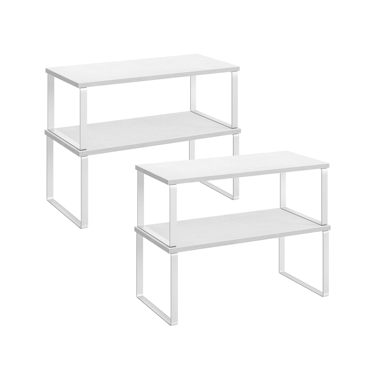 Stapelbare Keukenplank met Metalen Frame, Set van 4