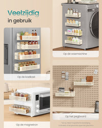 Magnetisch Kruidenrek zonder Boren, Set van 4