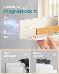 Magnetisch Kruidenrek zonder Boren, Set van 4