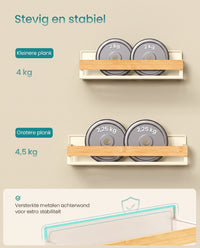 Magnetisch Kruidenrek zonder Boren, Set van 4
