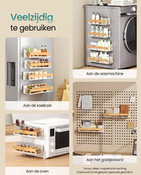 Magnetisch Kruidenrek zonder Boren, Set van 4
