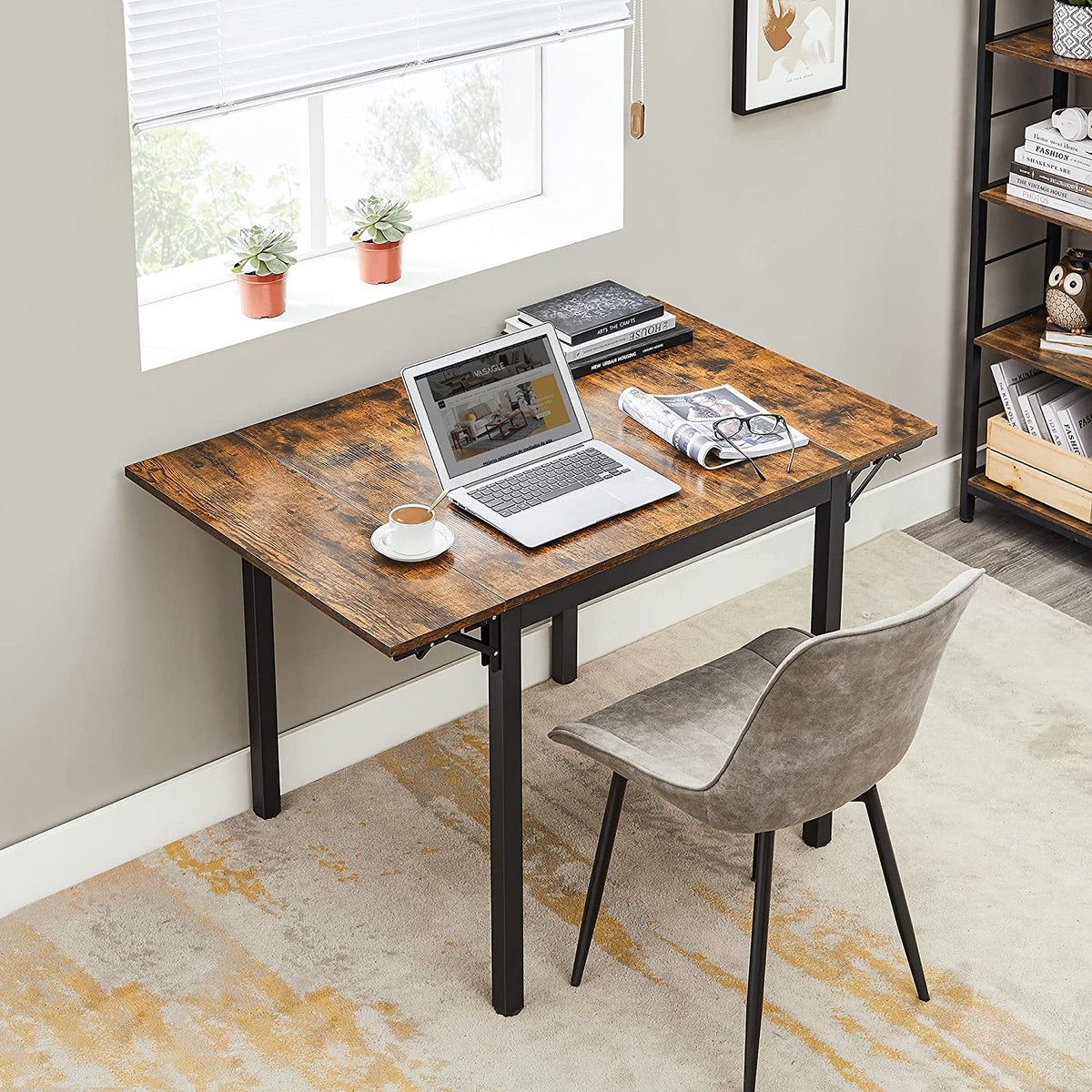 Opklapbare Eettafel voor 2 tot 4 Personen, 120 x 78 cm