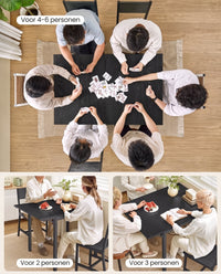 Opklapbare Eettafel voor 2 tot 4 Personen, 120 x 78 cm