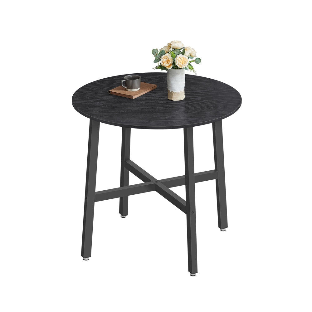 Ronde Keukentafel met Stalen Frame, 80 x 75 cm