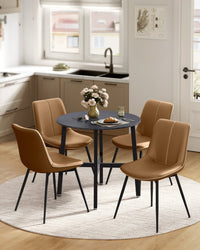 Ronde Keukentafel met Stalen Frame, 80 x 75 cm