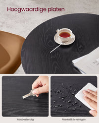 Ronde Keukentafel met Stalen Frame, 80 x 75 cm