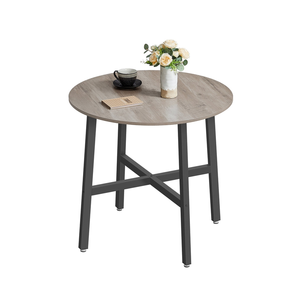 Ronde Keukentafel met Stalen Frame, 80 x 75 cm