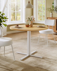 Ronde Eettafel met Waterbestendig Blad, 80 x 74,8 cm