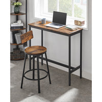 Barkrukken met Rugleuning en Industrieel Design, Set van 2