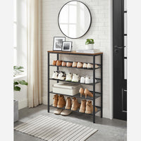 Metalen Schoenenrek met Verstelbare Roosterplanken, 4 of 5 Niveaus