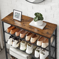 Metalen Schoenenrek met Verstelbare Roosterplanken, 4 of 5 Niveaus