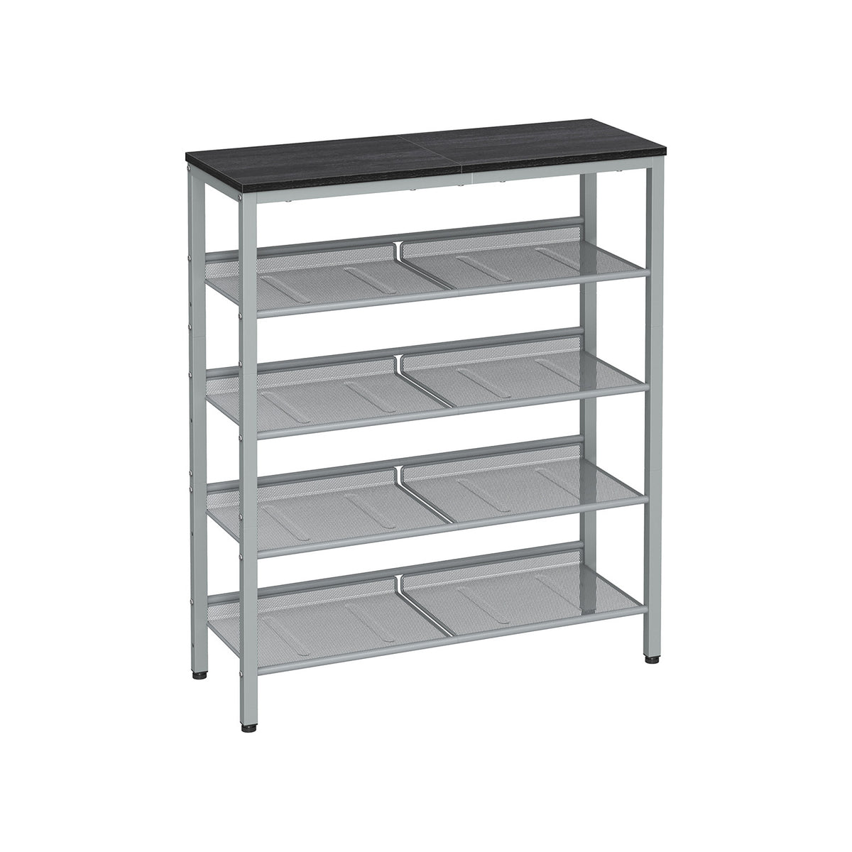 Metalen Schoenenrek met Verstelbare Roosterplanken, 4 of 5 Niveaus