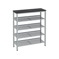 Metalen Schoenenrek met Verstelbare Roosterplanken, 4 of 5 Niveaus
