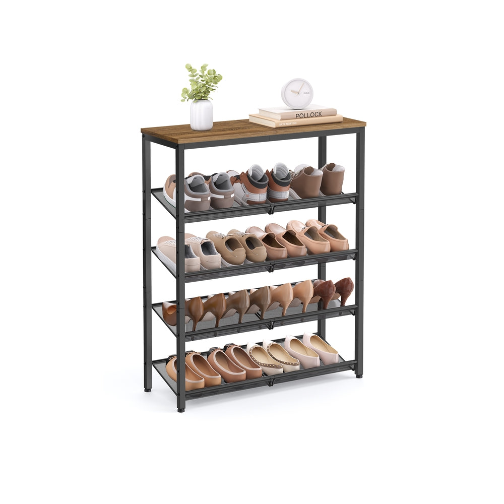 Metalen Schoenenrek met Verstelbare Roosterplanken, 4 of 5 Niveaus
