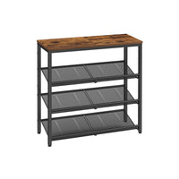 Metalen Schoenenrek met Verstelbare Roosterplanken, 4 of 5 Niveaus