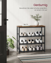 Metalen Schoenenrek met Verstelbare Roosterplanken, 4 of 5 Niveaus