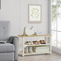 Schoenenbank met 2 Roosterplanken en Zitvlak, 73 cm