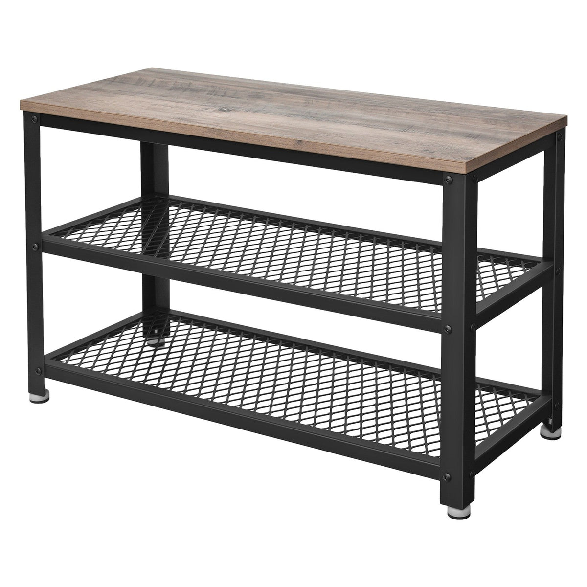Schoenenbank met 2 Roosterplanken en Zitvlak, 73 cm