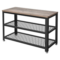 Schoenenbank met 2 Roosterplanken en Zitvlak, 73 cm