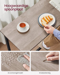 Bartafelset met 2 Barkrukken in Industrieel Design, 100 x 40 x 90 cm