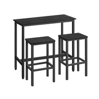 Bartafelset met 2 Barkrukken in Industrieel Design, 100 x 40 x 90 cm