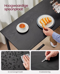 Bartafelset met 2 Barkrukken in Industrieel Design, 100 x 40 x 90 cm