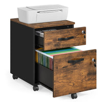Verrijdbare Archiefkast met 2 Lades op Slot, voor Hangmappen A4