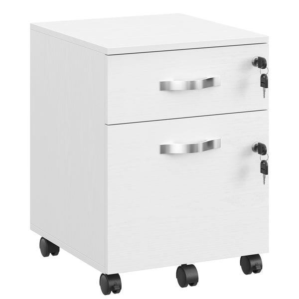 Verrijdbare Archiefkast met 2 Lades op Slot, voor Hangmappen A4