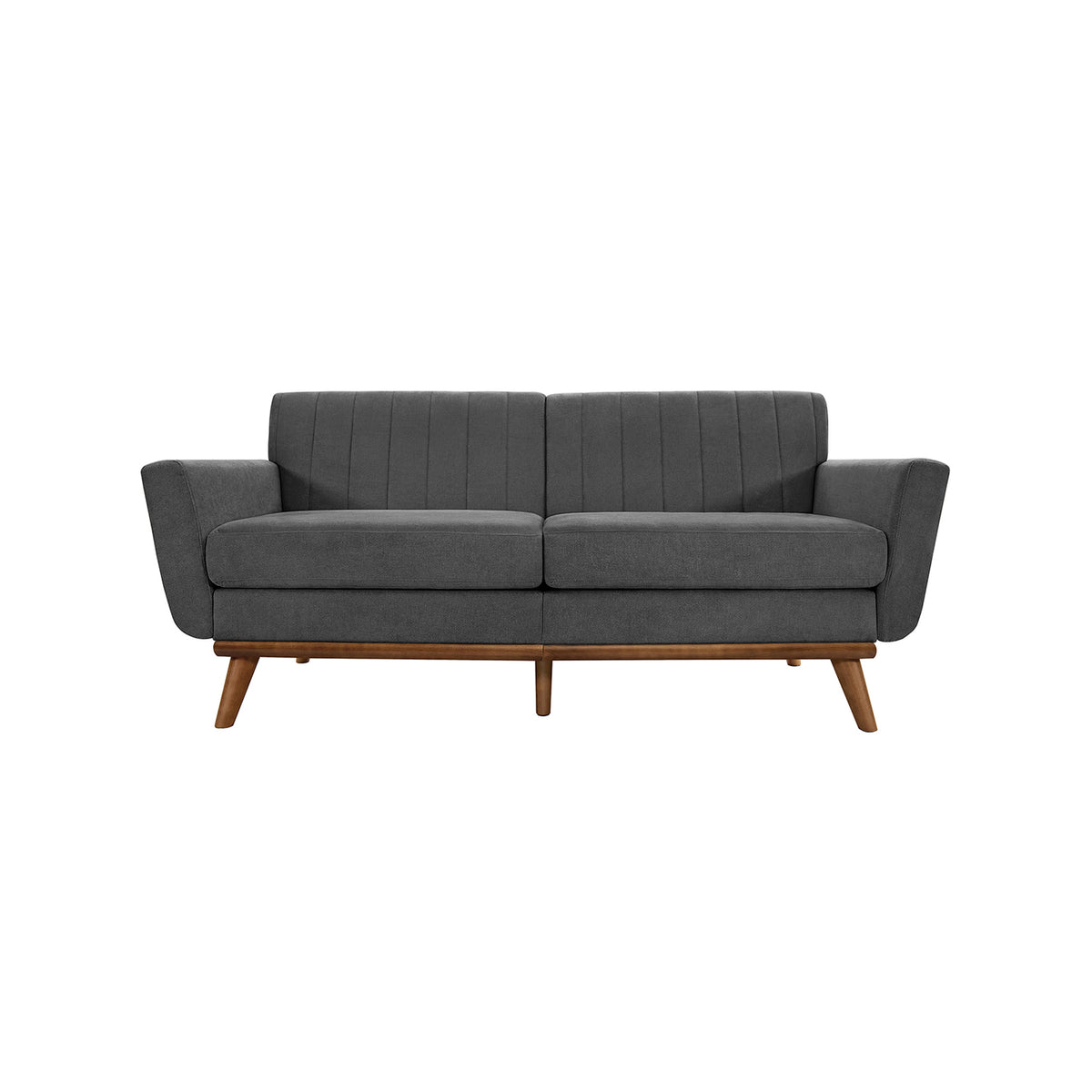 3-zitsbank in Mid-century Stijl met Massief Houten Poten, 191 x 80,5 x 86 cm
