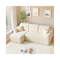 Modulaire Hoekbank zonder Montage met Ruime Chaise Longue, 244 cm
