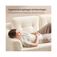 Modulaire Hoekbank zonder Montage met Ruime Chaise Longue, 244 cm