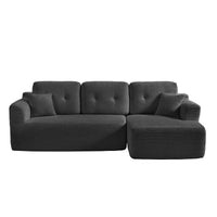 Modulaire Hoekbank zonder Montage met Ruime Chaise Longue, 244 cm