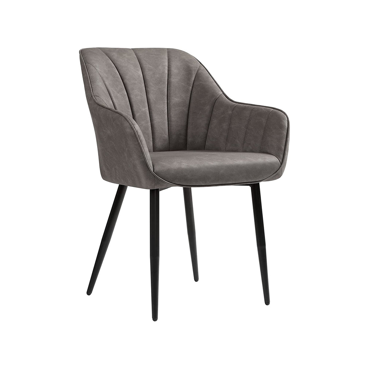 Loungestoel met Armleuningen en PU-bekleding, Zitbreedte 49 cm