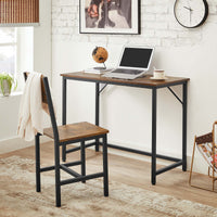 Eetkamerstoel met Metalen Frame in Industriële Stijl, Set van 2