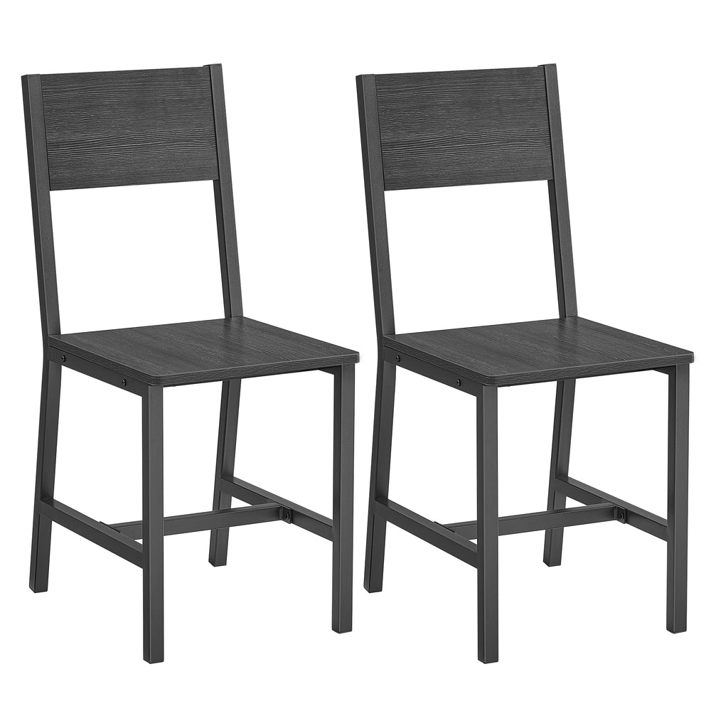 Eetkamerstoel met Metalen Frame in Industriële Stijl, Set van 2
