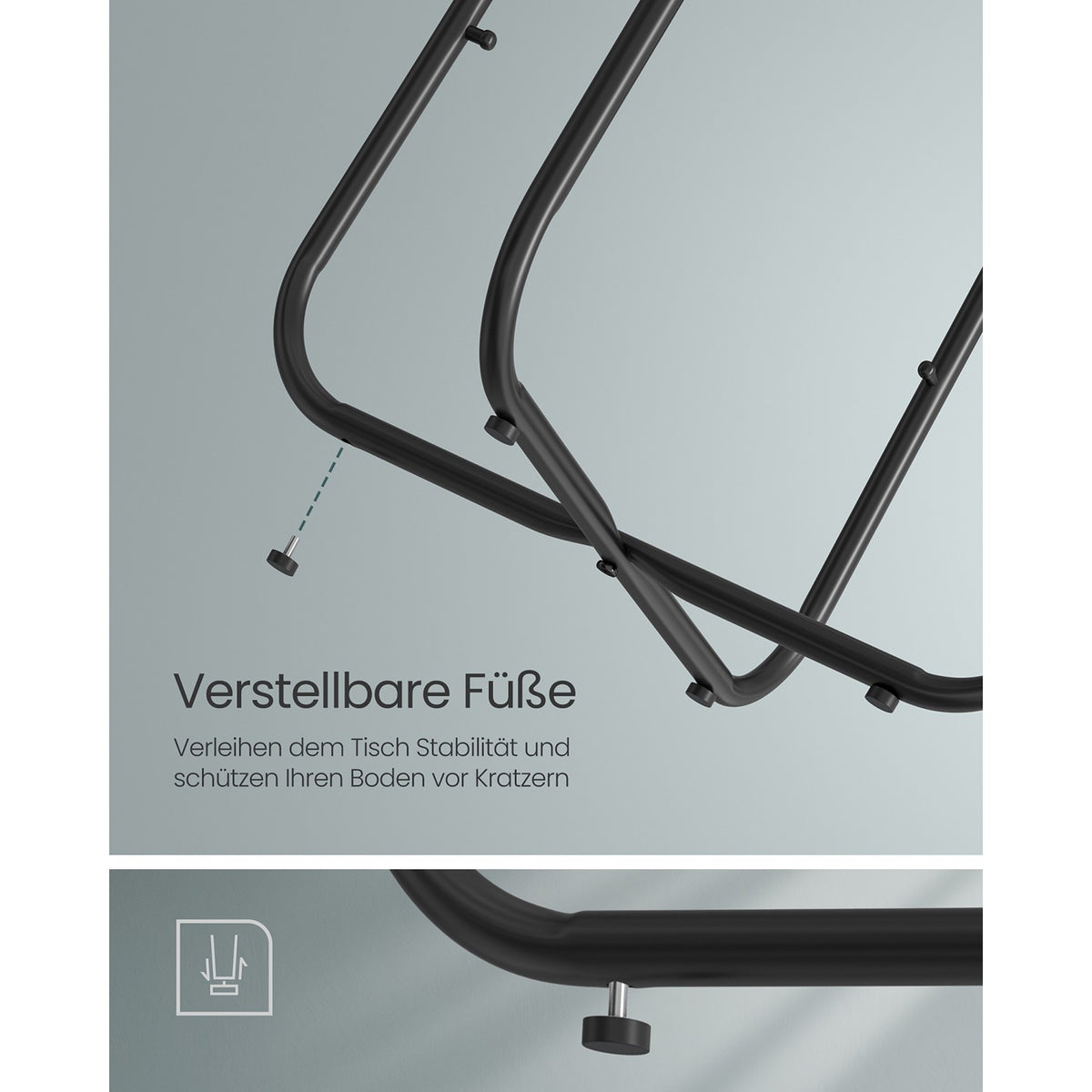 Ronde Bijzettafel met Stoffen Mand, Ø 45 x 50 cm