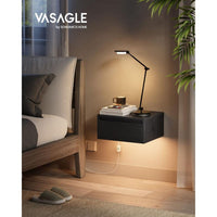 Hangend Nachtkastje Met Verlichting en Lade Voor Slaapkamer