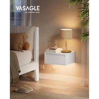 Hangend Nachtkastje Met Verlichting en Lade Voor Slaapkamer