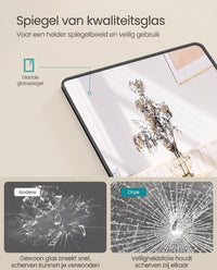 Staande Passpiegel met Rechthoekig Aluminium Frame