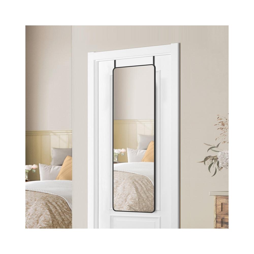 Passpiegel met Aluminium Frame voor Wand of Deur, 120 x 40 cm